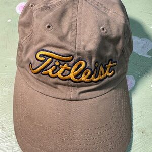 Titleist‎ Brown Cap with Gold Embroidery